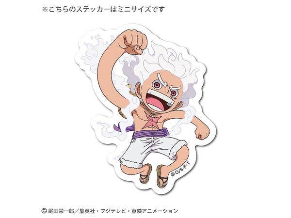 One Piece: OPS-128 Die-cut Mini Sticker Deformed Luffy (Gear 5) Raise Your Arms
