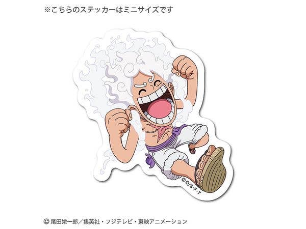 One Piece: OPS-129 Die-cut Mini Sticker Deformed Luffy (Gear 5) Guts Pose