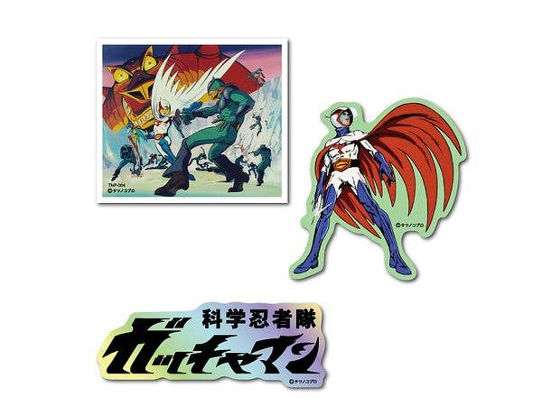 TNP-004 Tatsunoko Pro: Sticker 3pcs Set Science Ninja Team Gatchaman