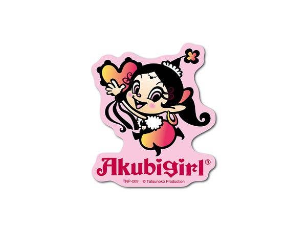 TNP-009 Akubi Girl: Die-cut Mini Sticker Heart