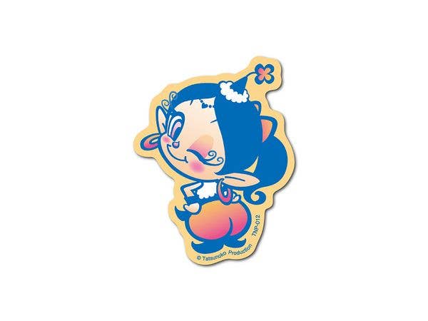 TNP-012 Akubi Girl: Die-cut Mini Sticker Wink