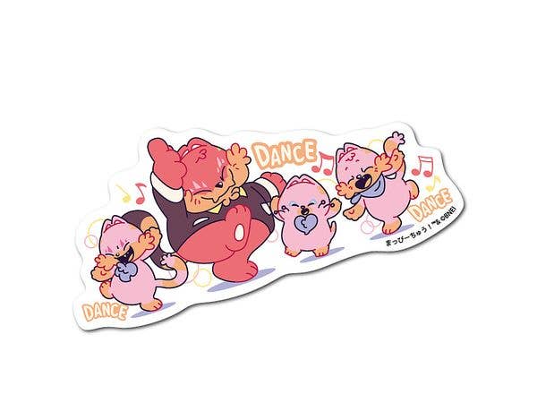 MAP-007 Mappy-chu! Die-cut Sticker DANCE