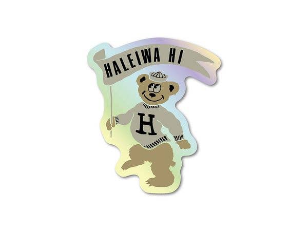 HHM-115 Haleiwa Happy Market Hologram Sticker BEAR