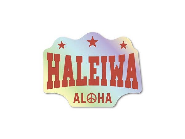 HHM-118 Haleiwa Happy Market Hologram Sticker LOGO