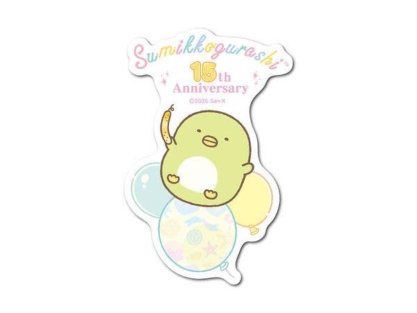 SU15-02 Sumikko Gurashi 15th Anniversary Die-cut Sticker Penguin?