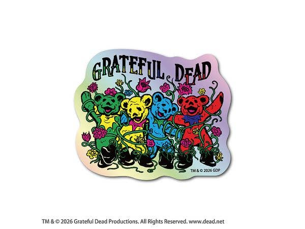 GFD-025 GRATEFUL DEAD Hologram Sticker Garden Boot Bears