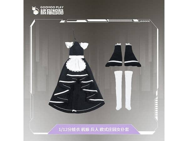 GM-N-003 Maid Clothes Outfit Set for Action Figures