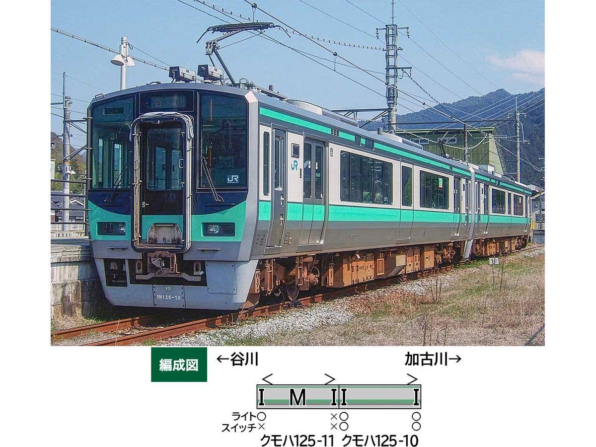 JR 125 Series 2nd Batch (Kakogawa Line) 2-Car Set (With Motor)