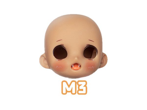 PICCODO Series Resin Head for Deformed Doll NIAUKI M3 (With Makeup Ver) Tanned Skin