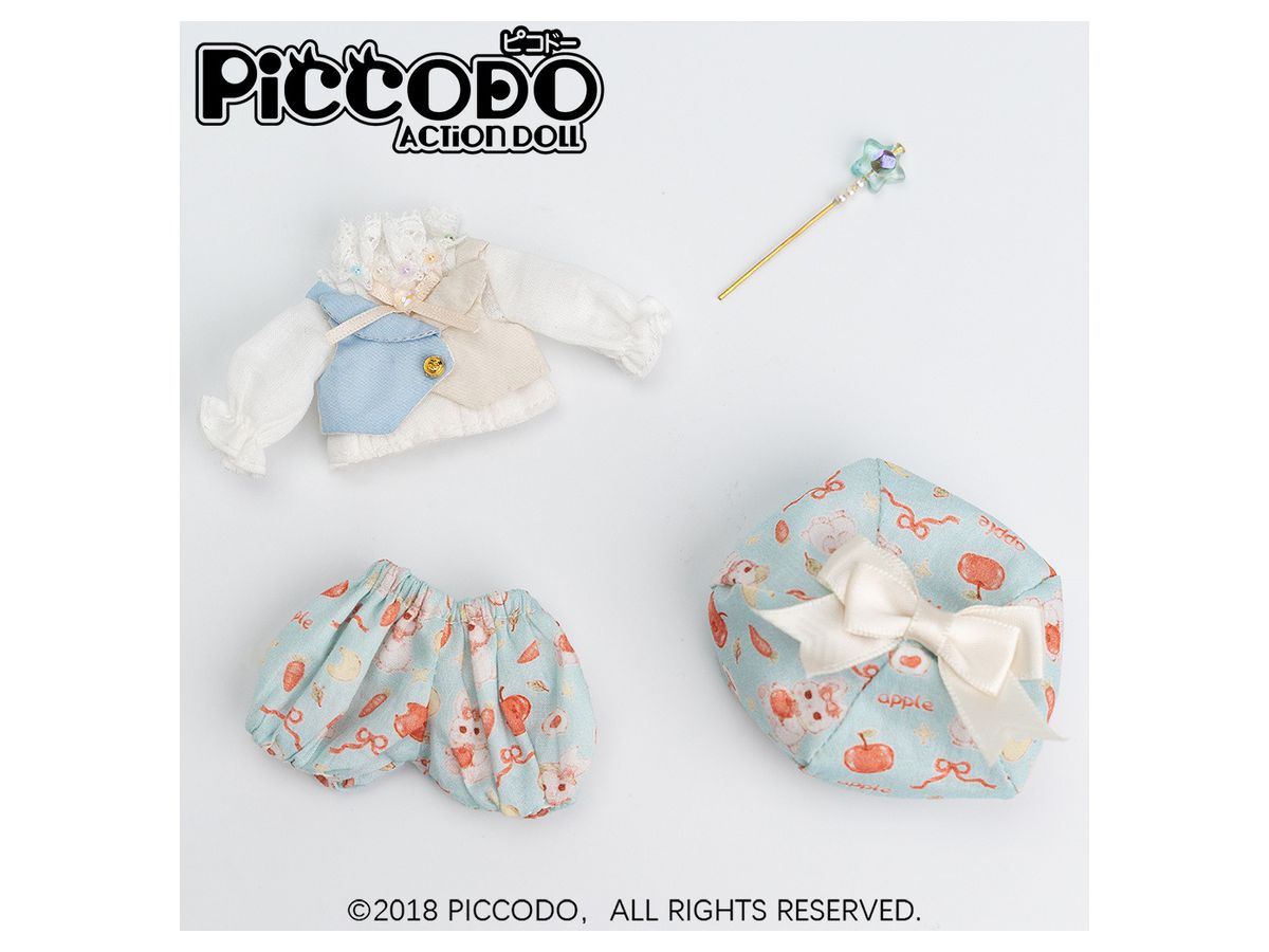 PICCODO ACTION DOLL Doll Clothes Set Mint Rabbit
