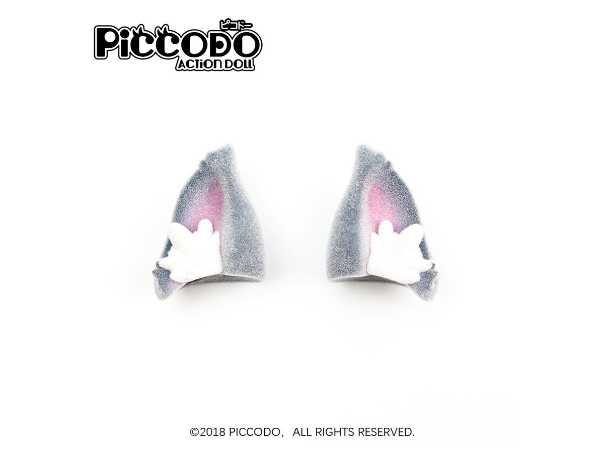 PICCODO ACTION DOLL Flocking Cat Ears Gray B