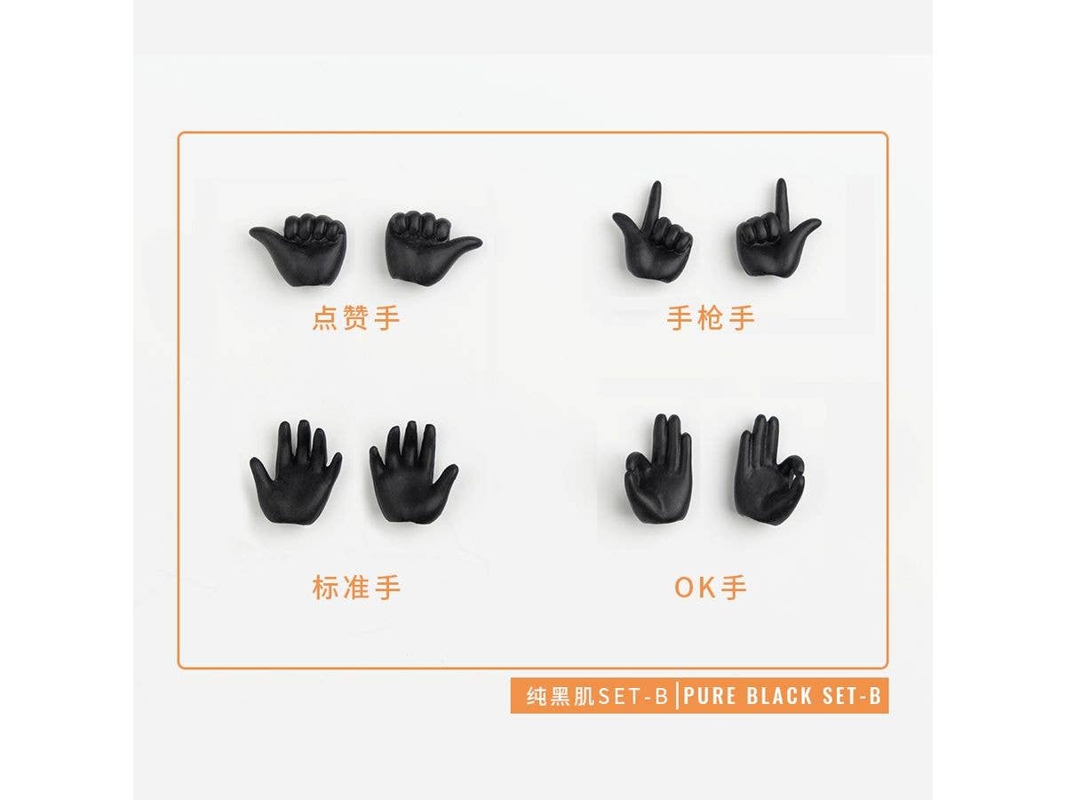 PICCODO BODY8 PLUS Dedicated Replacement Wrist Set B PIC-H005PB Pure Black