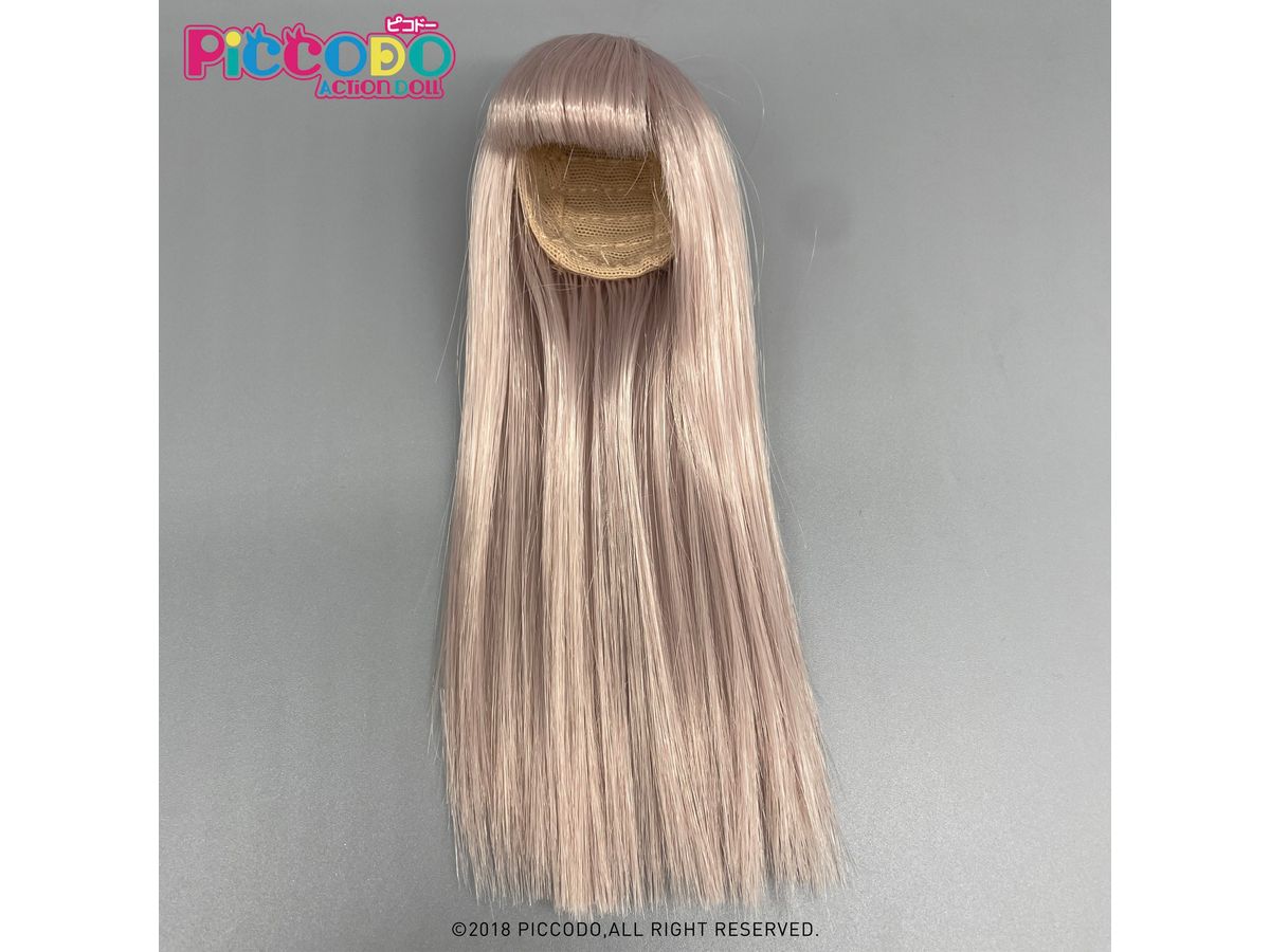 PICCODO Doll Wig Long Straight (Light Pink)