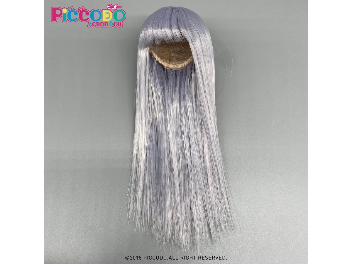 PICCODO Doll Wig Long Straight (Light Purple)