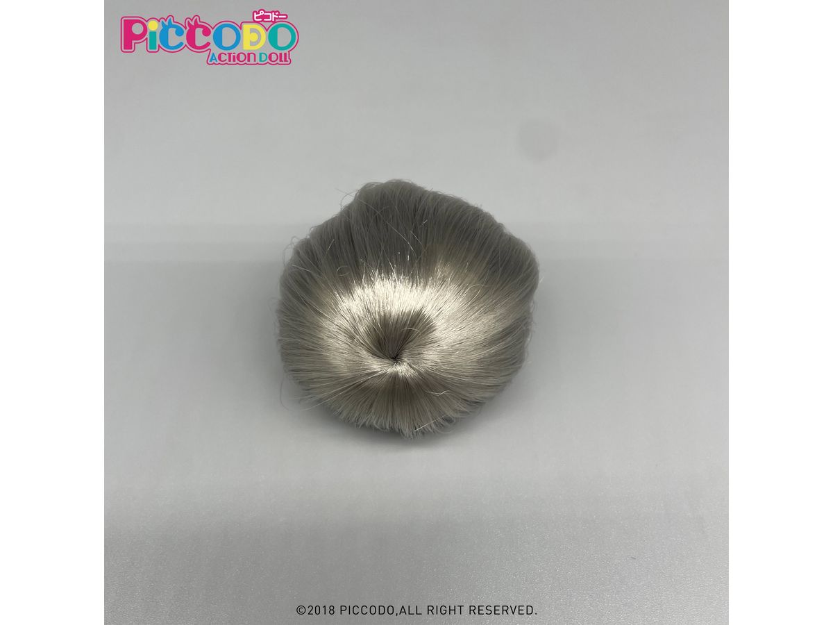 PICCODO Doll Wig Short Hair (Silver Gray)