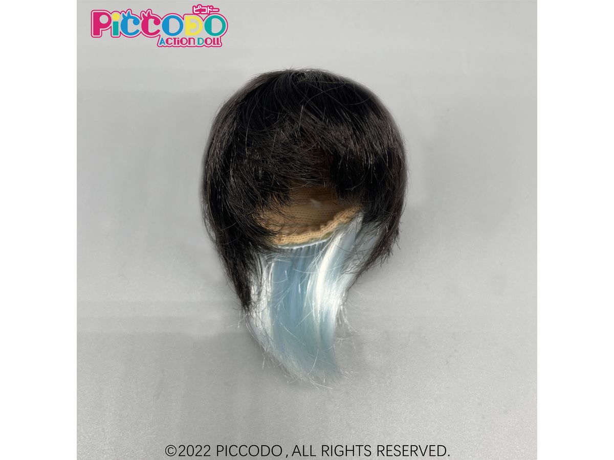 PICCODO Doll Wig Mallet (Hem Color Blue)