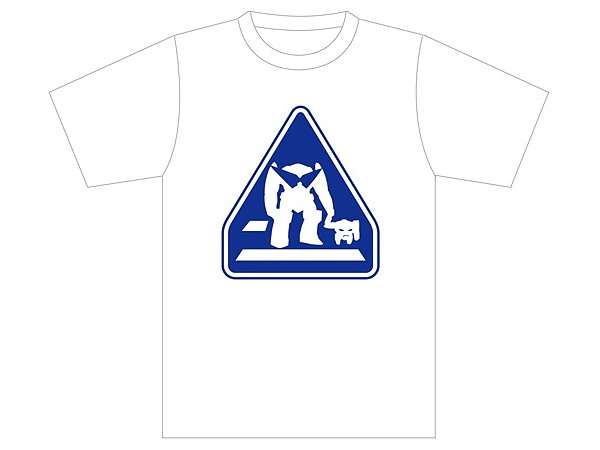 Gurren Lagann: Sign T-shirt Gurren and Laggan Crossing White XXL Size