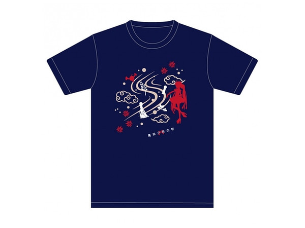 Magica Wars: GAINAX Original Design Japanese Pattern T-shirt Naruko Aoba (S-size)
