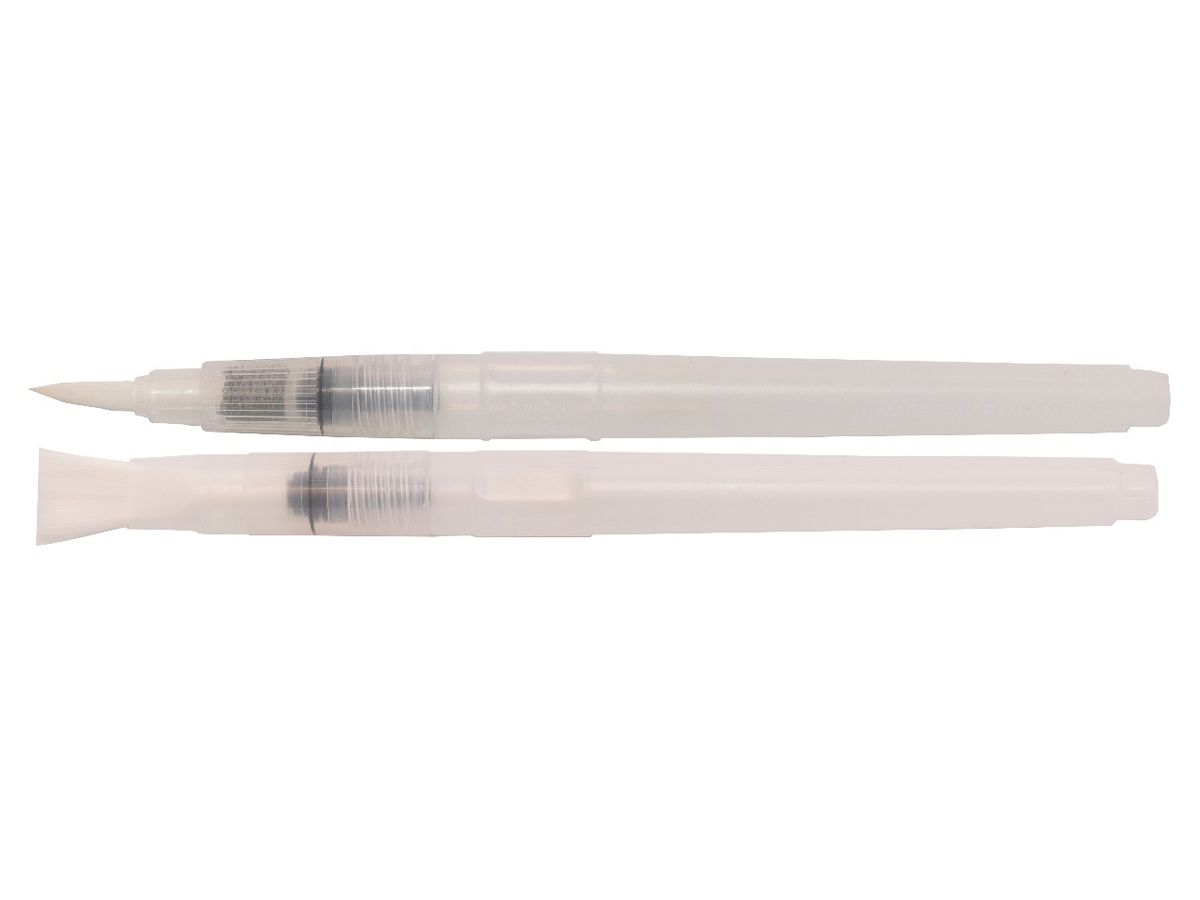 Mr. Water Brush Pen Set with Tank (Fine Brush / Flat Brush)