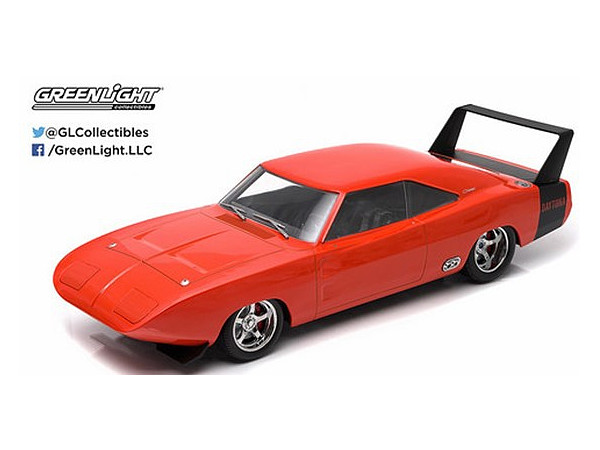 1969 Dodge Charger Daytona Custom Red with Black Rear Wing