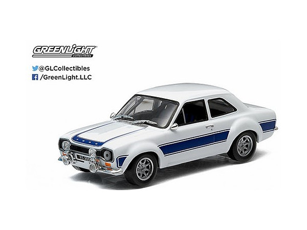 【通販 人気】 White - Mk.I 2000 RS Escort Ford 1974 with Stripes Blue レーシングカー