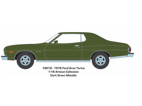 Artisan Collection - 1976 Ford Gran Torino - Dark Green Metallic