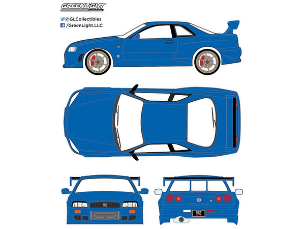 Artisan Collection - 1999 Nissan Skyline GT-R (R34) - Bayside Blue