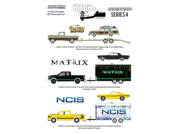 Hollywood Hitch & Tow Series 4: 1Box (3pcs)