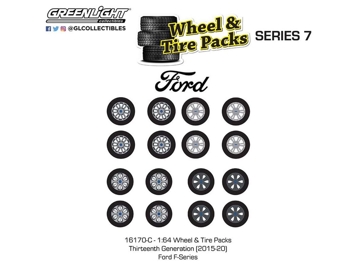 GreenLight Auto Body Shop - Wheel & Tire Packs - Thirteenth Generation (2015-20) Ford F-Series