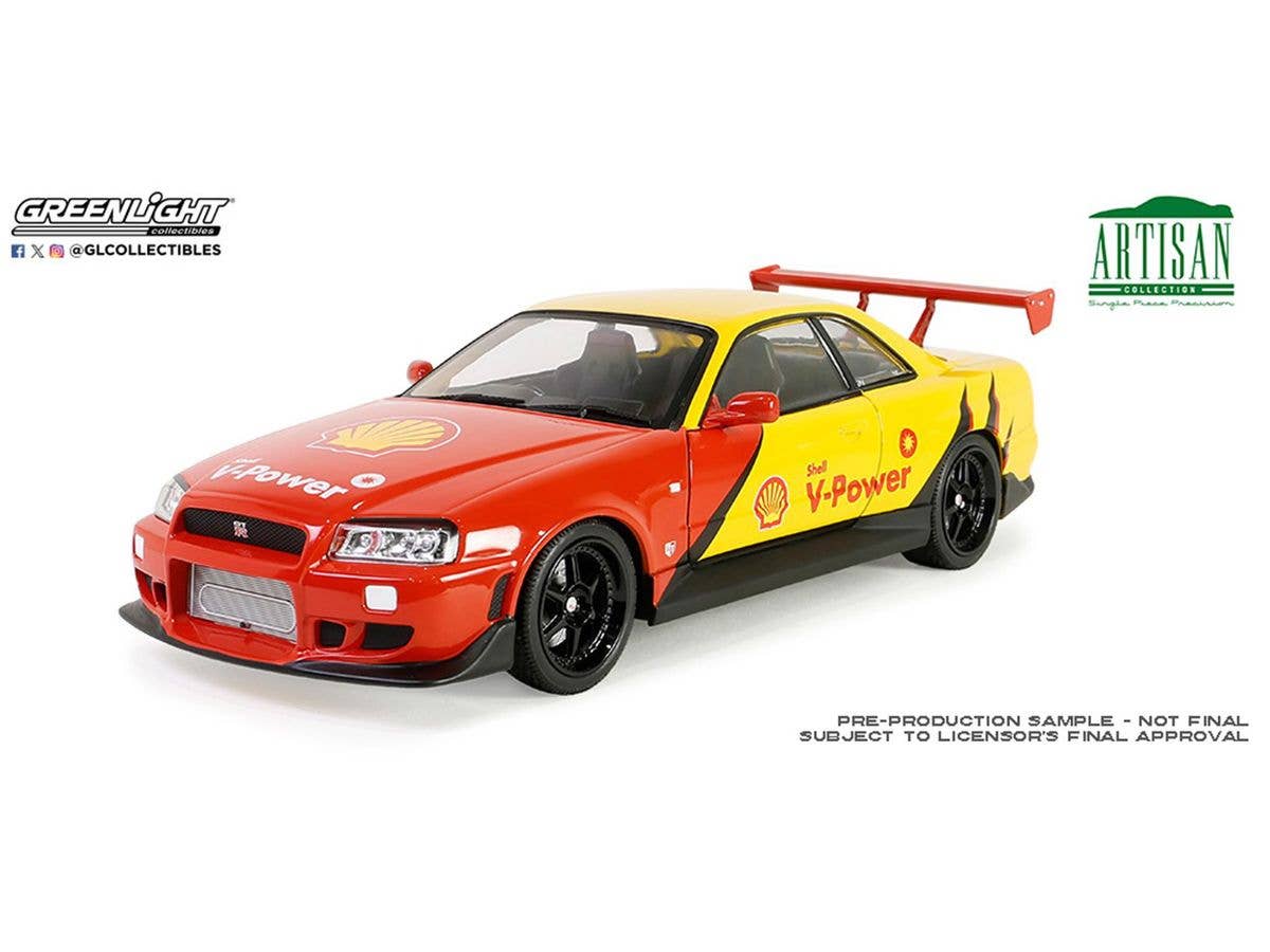 GreenLight Artisan Collection - 1999 Nissan Skyline GT-R (R34) - Shell Oil