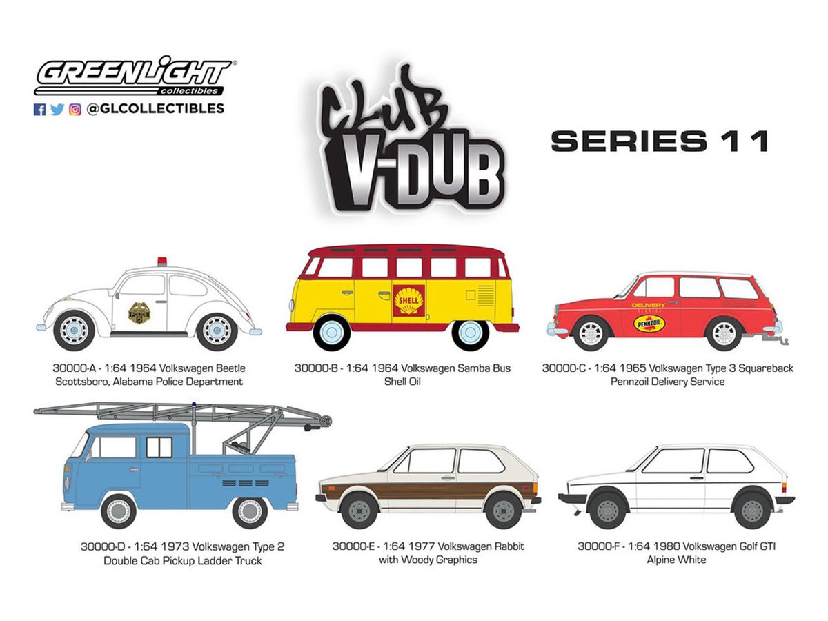 GreenLight Club Vee-Dub Series 11: 1Box (6pcs)