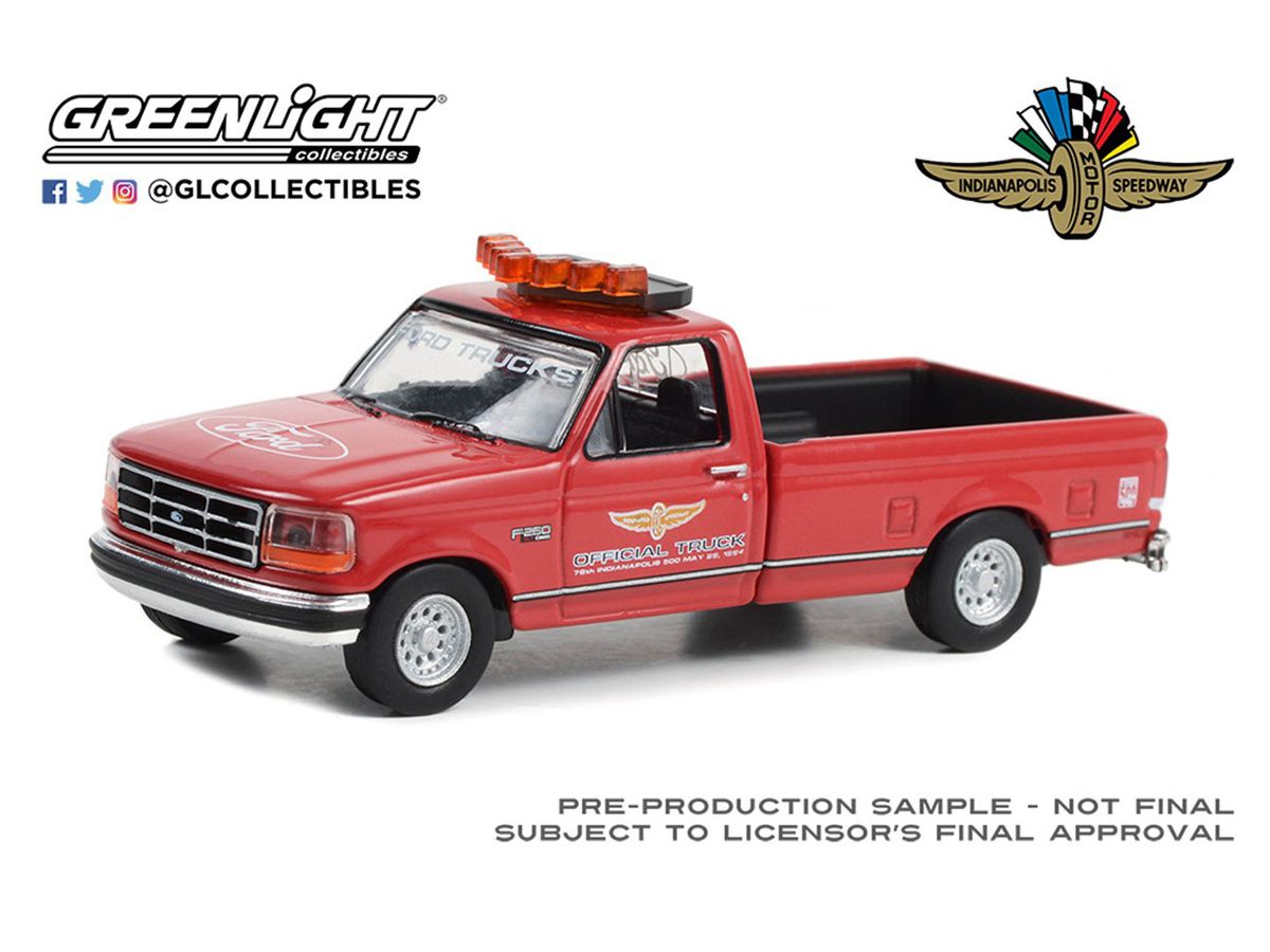 GreenLight 1994 Ford F-250 - 78th Annual Indianapolis 500 Mile Race Official Truck - Red