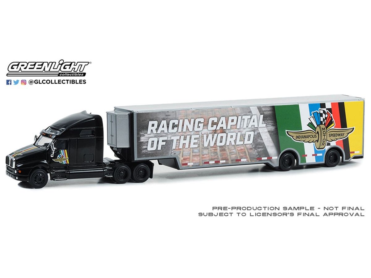 GreenLight Kenworth T2000 Indianapolis Motor Speedway Wheel, Wings & Flag Transporter
