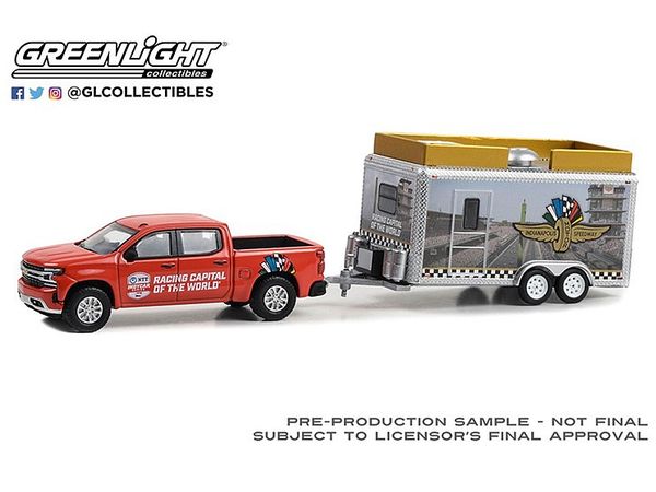 GreenLight Hitch & Tow - 2023 Chevrolet Silverado and Indianapolis Motor Speedway Trailer