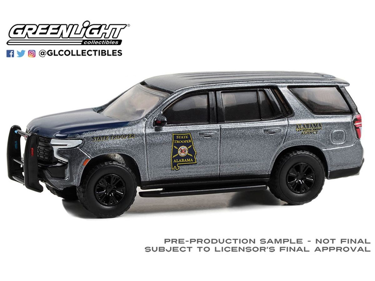 GreenLight Hot Pursuit - 2022 Chevrolet Tahoe Police Pursuit Vehicle (PPV) - Alabama State Trooper
