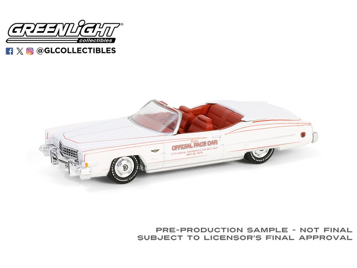 GreenLight 1973 Cadillac Eldorado Convertible - 57th Annual Indianapolis 500 Mile Race Official Pace Car