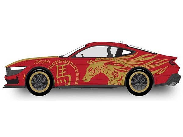 2024 Ford Mustang Dark Horse - Chinese Zodiac 2026 Year of the Horse (New Tooling)