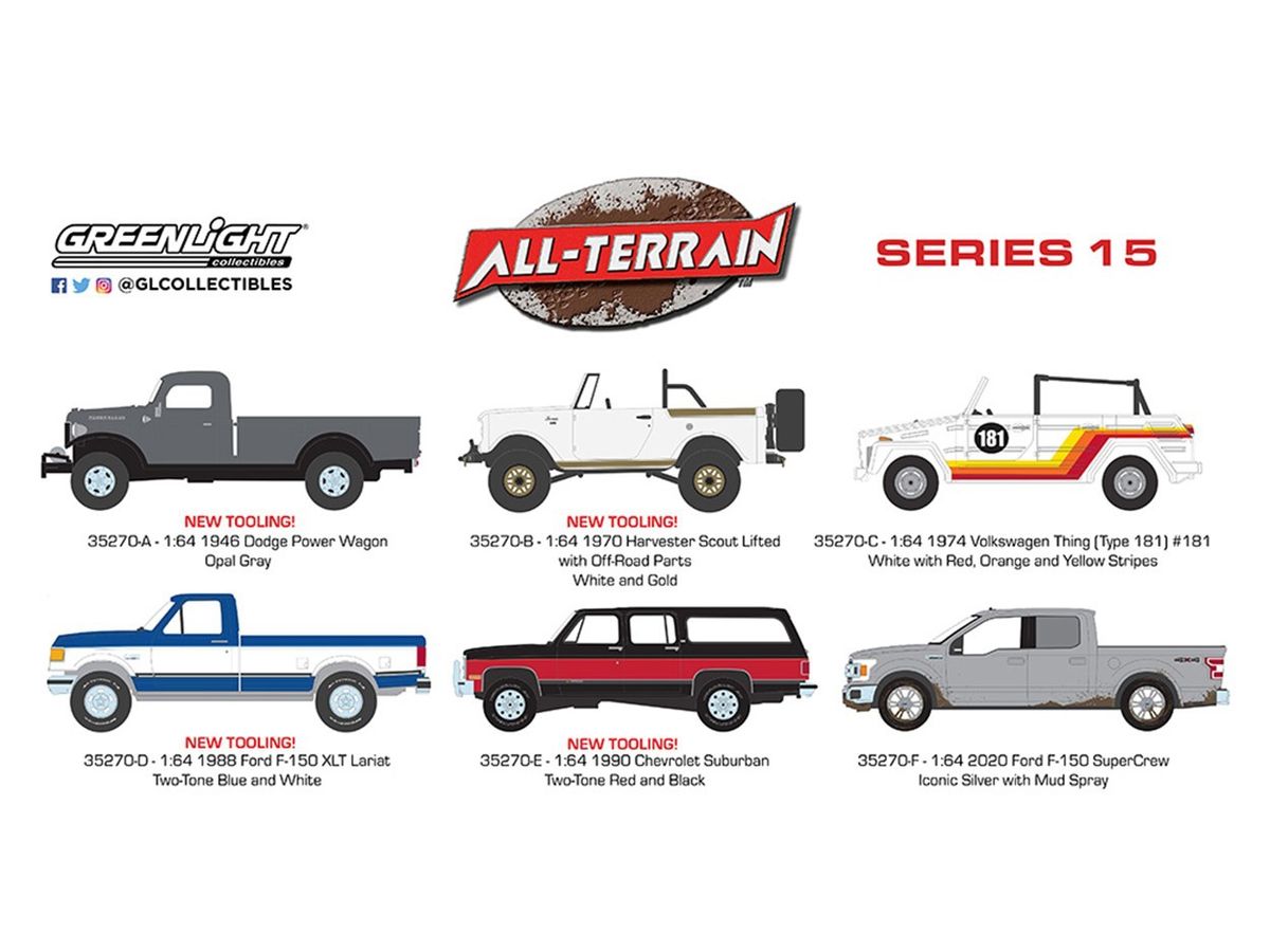 GreenLight All-Terrain Series 15 1Box (6pcs)