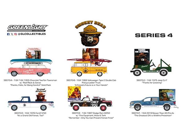 GreenLight Smokey Bear Series 4 1Box 6pcs