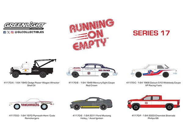 GreenLight Running on Empty Series 17 1Box 6pcs