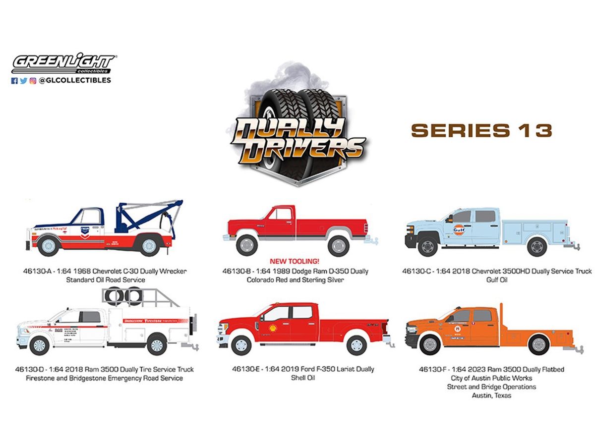 GreenLight Dually Drivers Series 13 1Box 6pcs