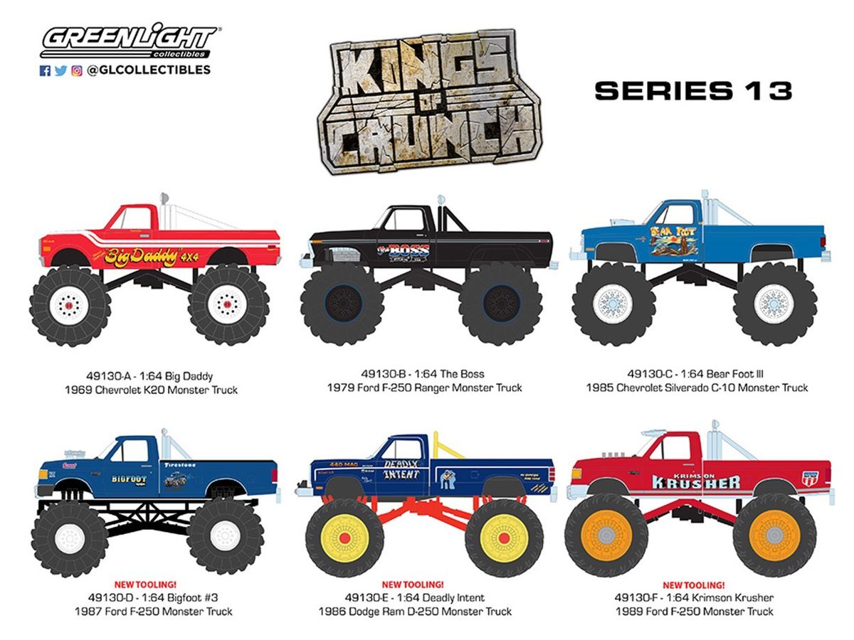 GreenLight Kings of Crunch Series 13: 1Box (6pcs)