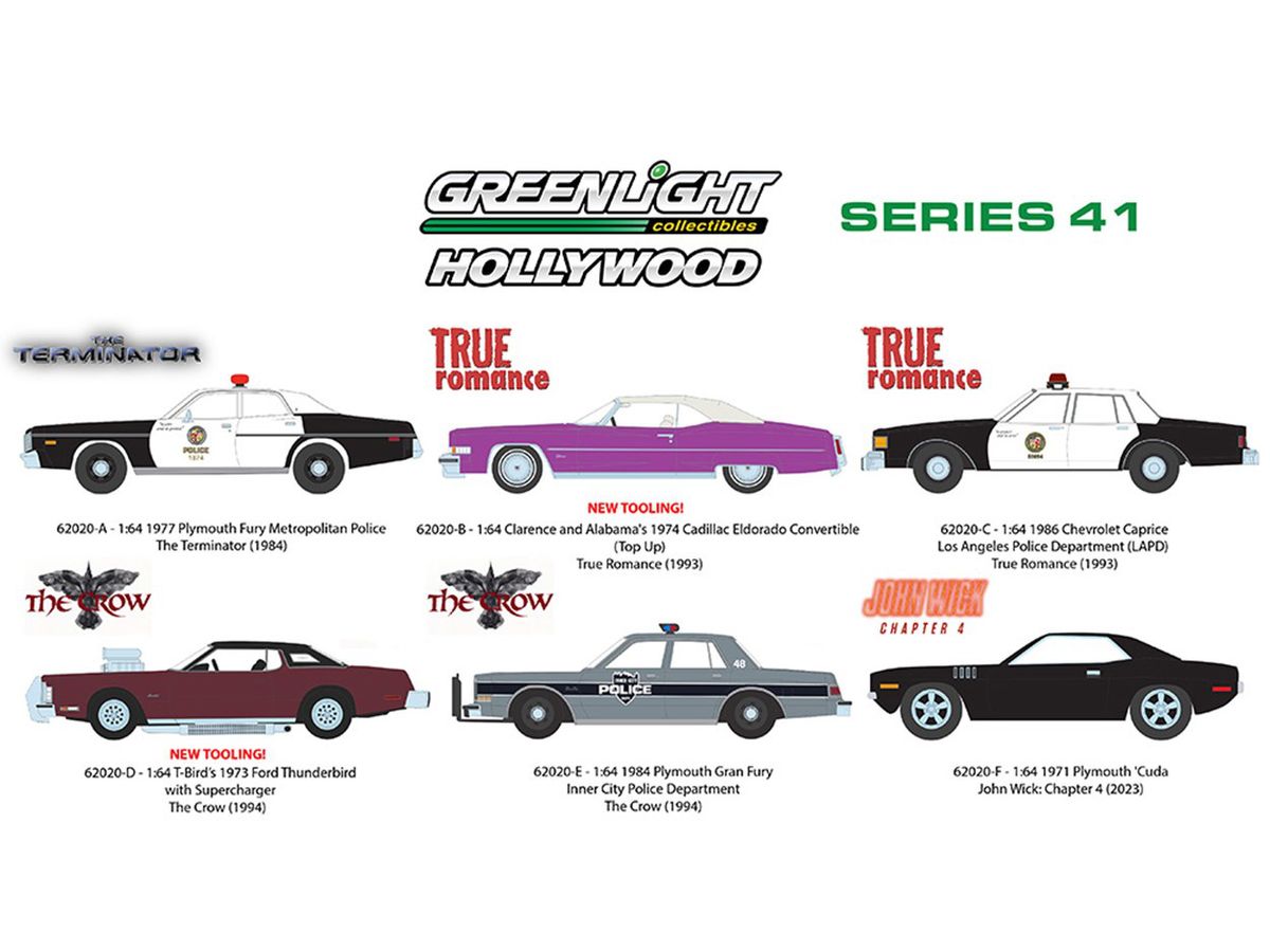 GreenLight Hollywood Series 41 1Box 6pcs
