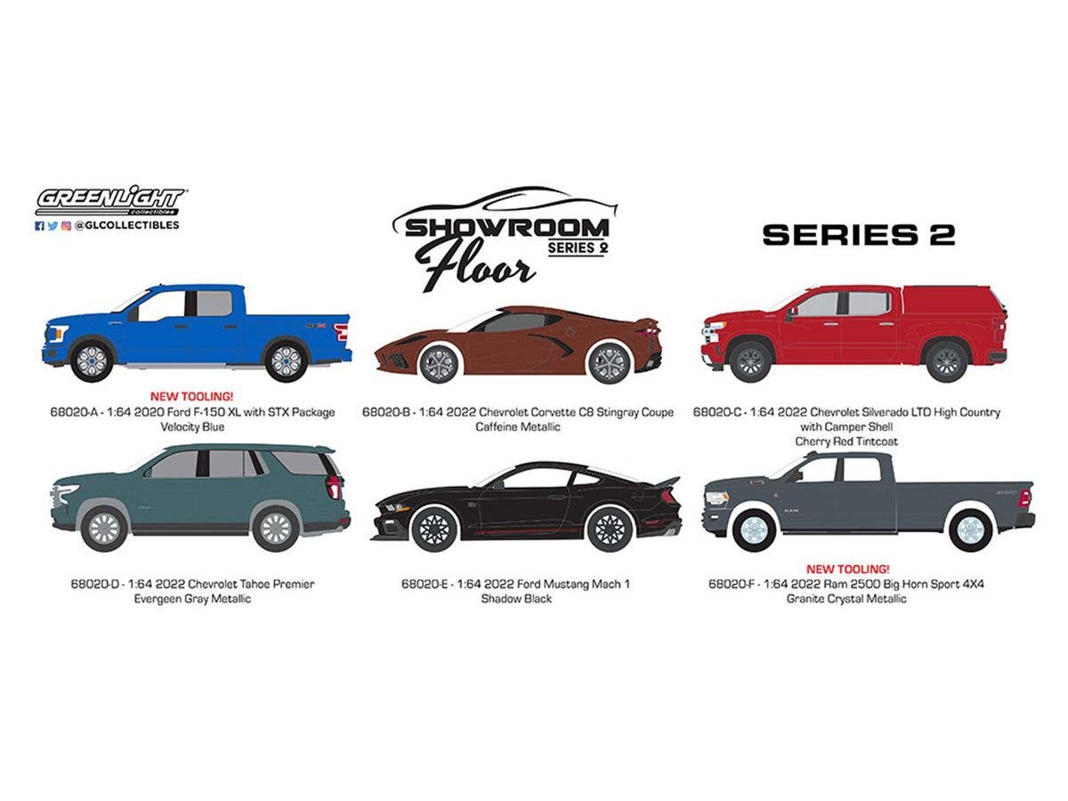 GreenLight Showroom Floor Series 2: 1Box (6pcs)