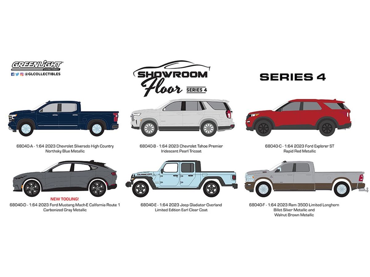 GreenLight Showroom Floor Series 4 1Box 6pcs