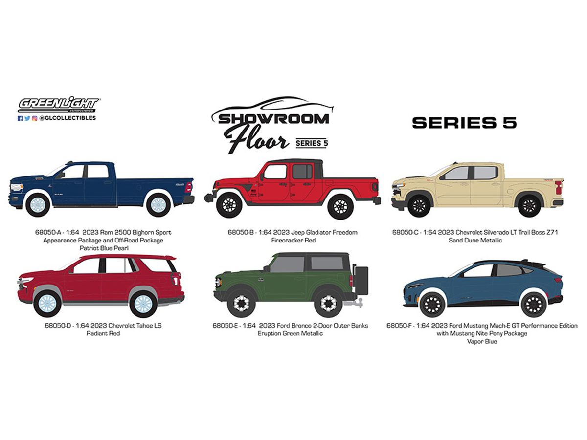 GreenLight Showroom Floor Series 5 1Box 6pcs