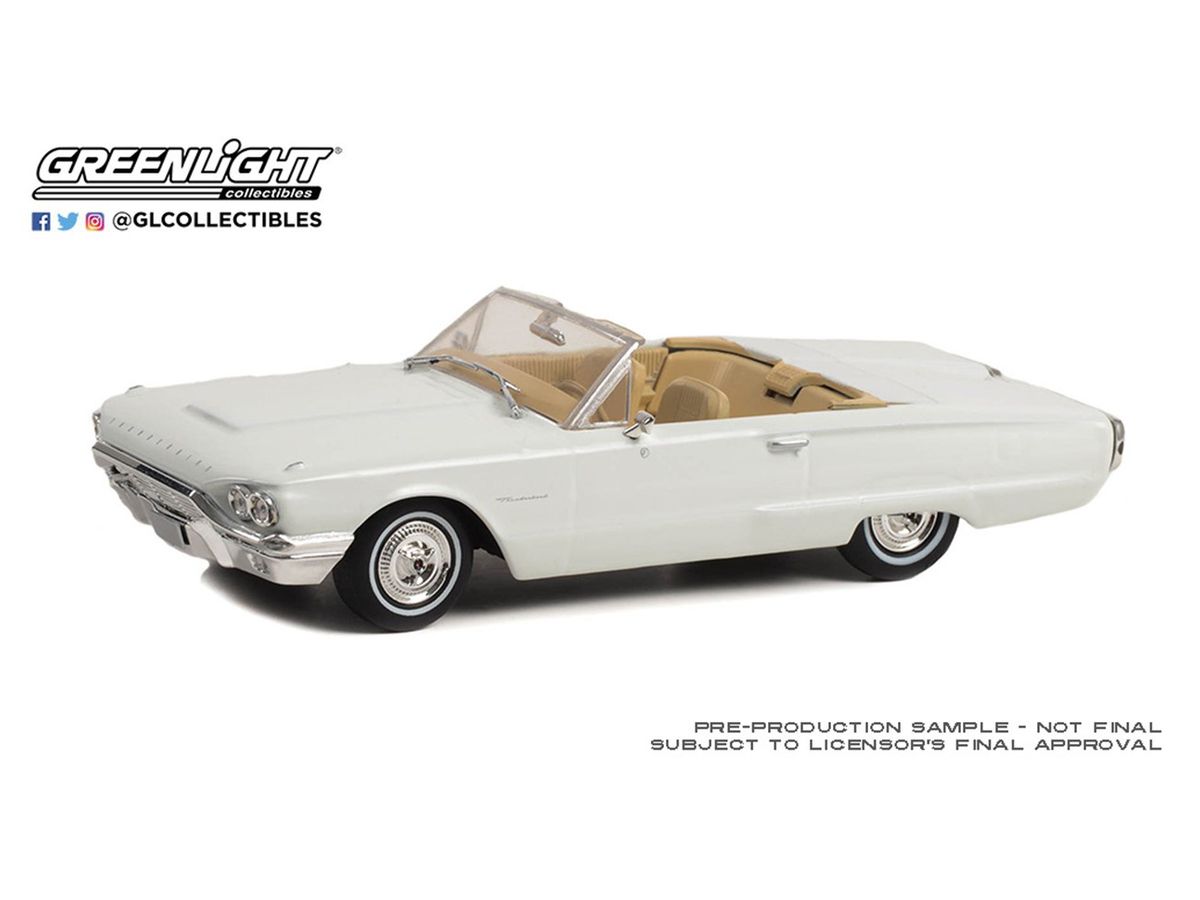 GreenLight 1964 Ford Thunderbird Convertible - Wimbledon White