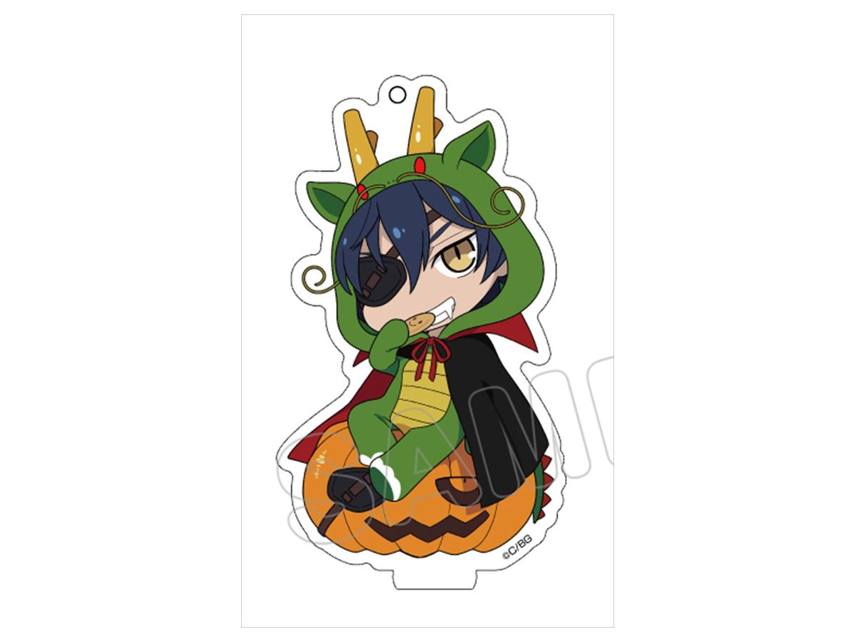Gakuen Basara: Animarukko Acrylic Keychain: Date Masamune: Halloween Ver.