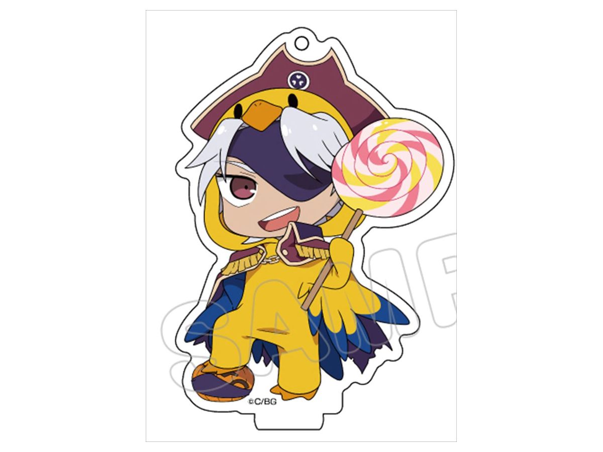 Gakuen Basara: Animarukko Acrylic Keychain: Chosokabe Motochika: Halloween Ver.