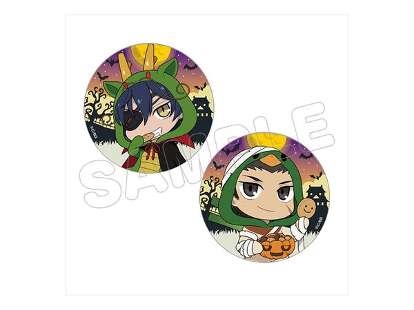 Gakuen Basara: Can Badge Set: Masamune & Kojuro Halloween Ver.